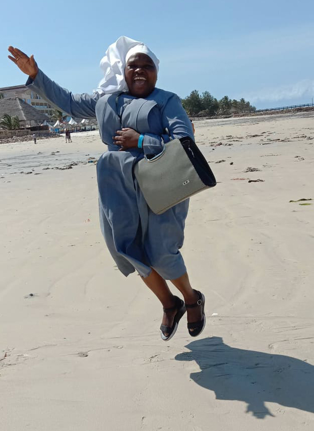 Sister Doctor Beatrice and her happy jump! Image
