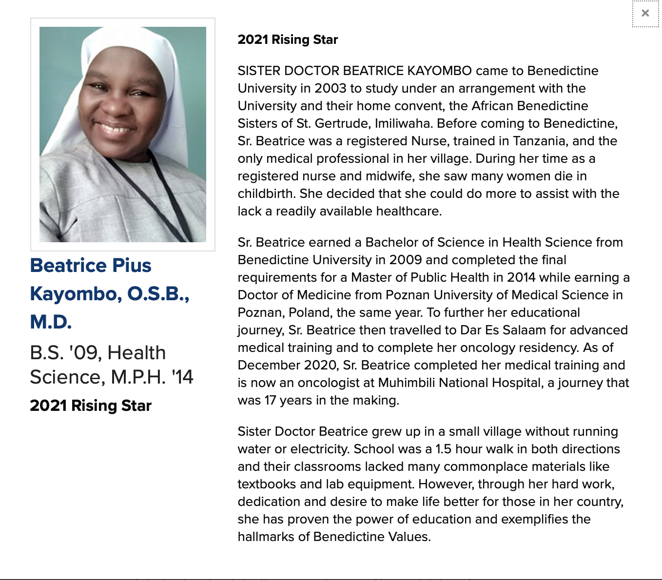 Sister-Doctor Beatrice - BenU Rising Star! beatrice rising star